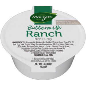 Marzetti Buttermilk Ranch Dressing Single Serve, 1 Ounce, 120 Per Case