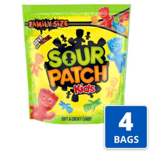 Sour Patch Kids Shrink Pack Bag Gummy Candy, 1.8 Pound, 4 Per Case
