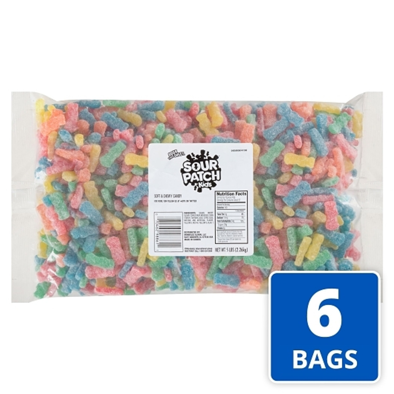 Sour Patch Kids Soft Candy Bulk, 5 Pound, 6 Per Case