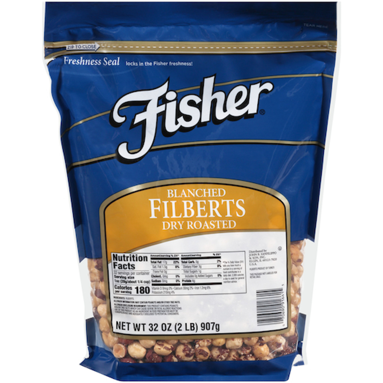 Fisher Chefs Naturals Whole Blanched Filbert, 2 Pound