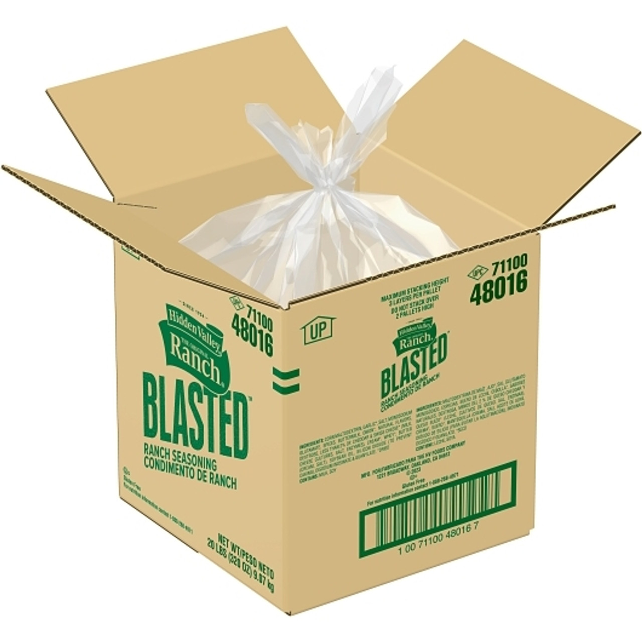 Hidden Valley Blasted Ranch Seasoning, 20 Pounds