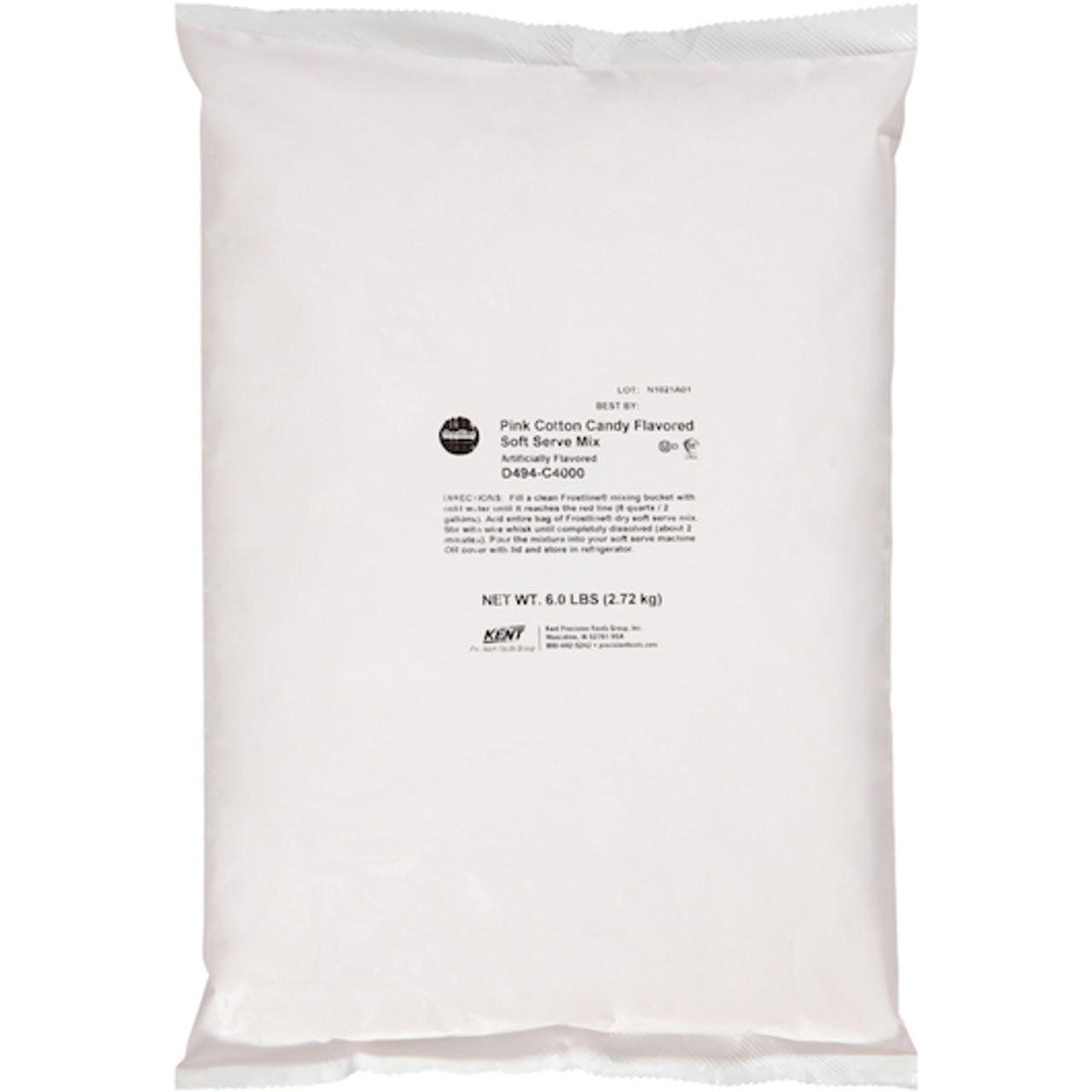 Frostline Pink Cotton Candy Soft Serve Mix, 6 Pounds, 6 Per Case