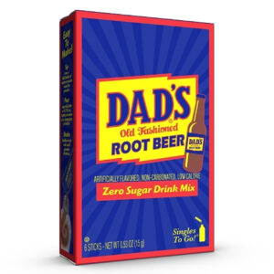 Dad s Old Fashioned Root Beer Zero Sugar Drink Mix Singles To Go, 6 Count, 12 Per Case