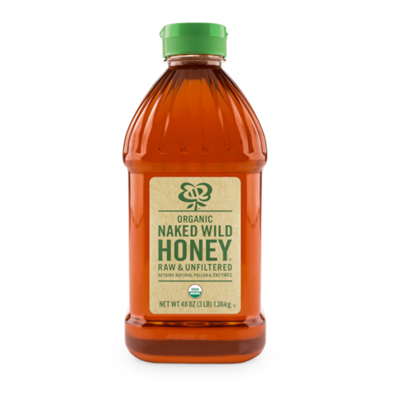 Naked Wild Honey Organic Raw Honey, 48 Ounce, 6 Per Case