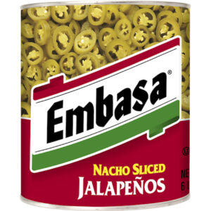 Embasa Nacho Sliced Jalapeno Peppers, 98 Ounces - 6 Per Case