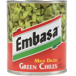 Embasa Diced Green Chile Peppers, 27 Ounces, 12 Per Case