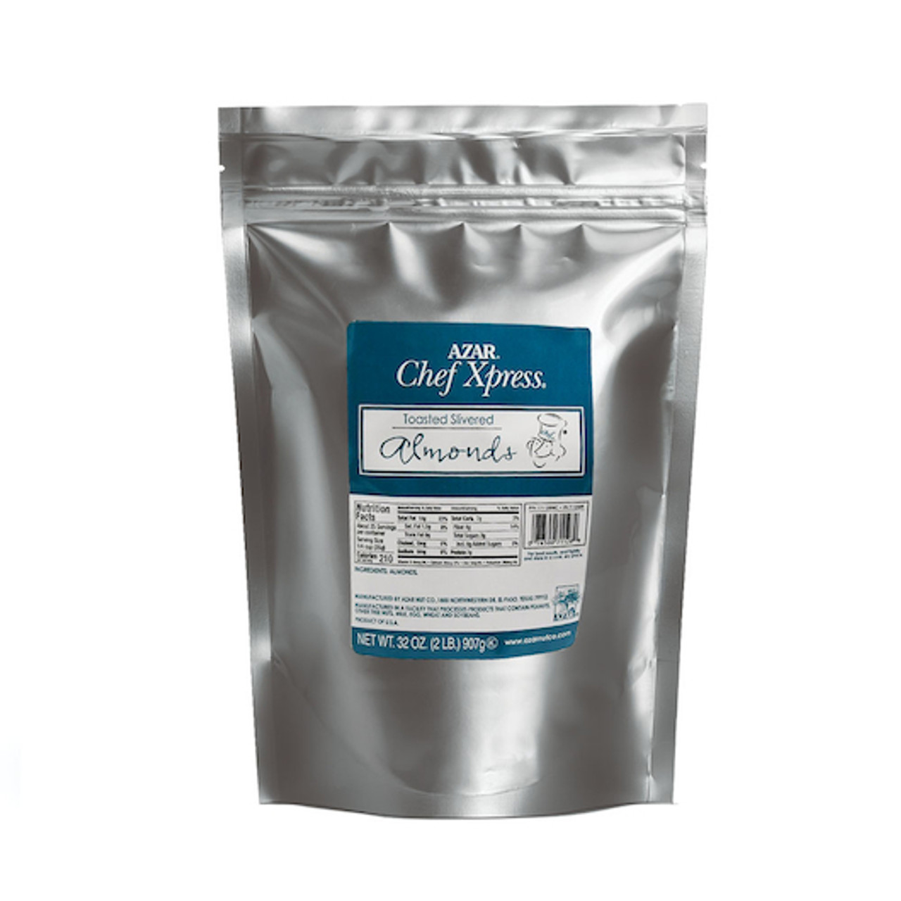 Chef Xpress Almond Blanched Slivered Toasted Unsalted, 2 Pounds, 3 Per Case