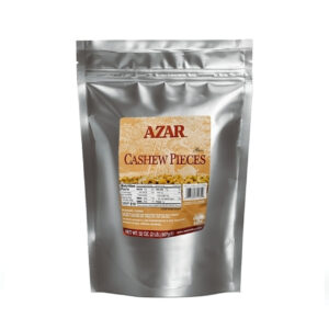 Azar Raw Cashew Pieces, 2 Pounds, 3 Per Case