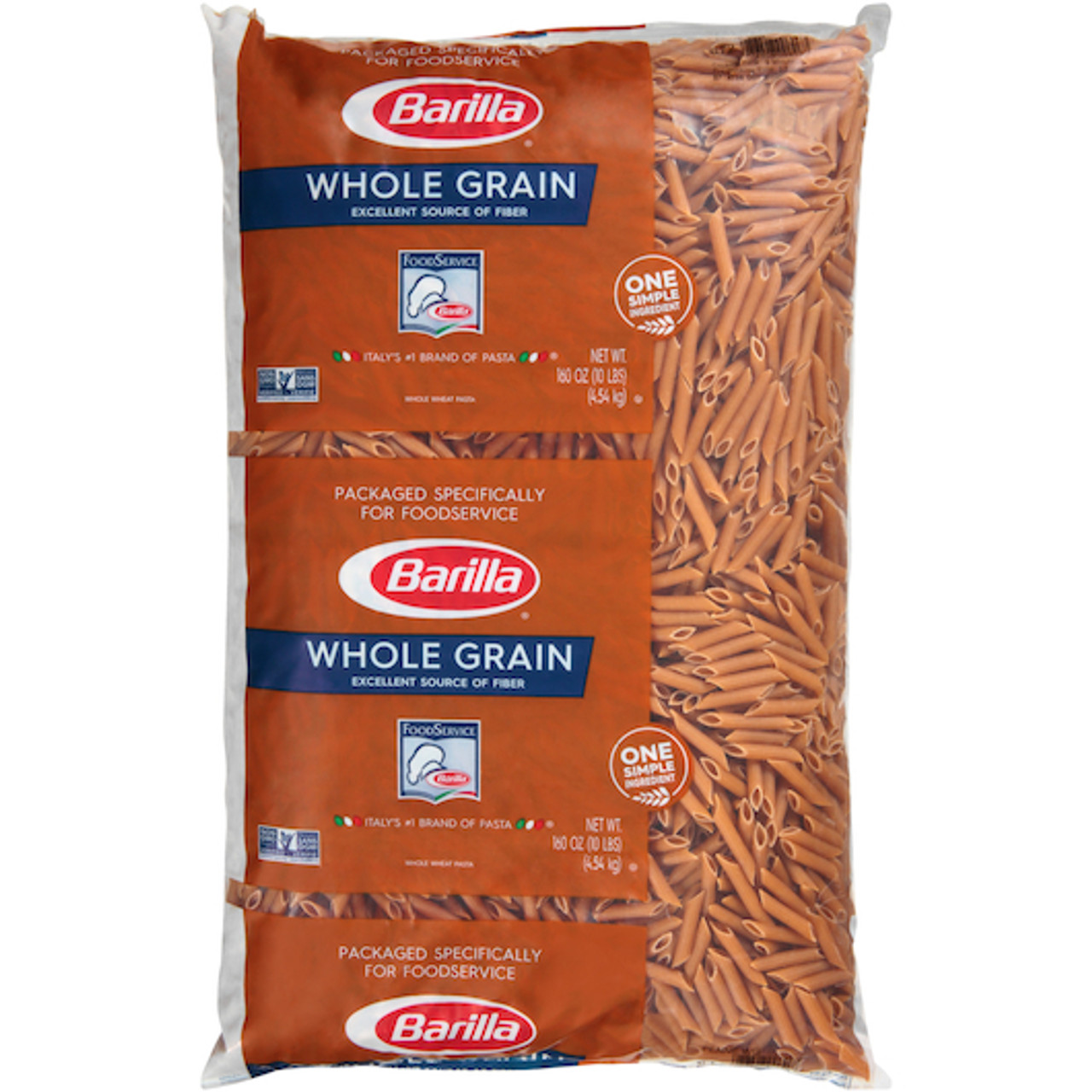 Barilla 100% Whole Grain Penne, 160 Ounce - 2 Per Case
