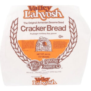 Valley Lahvosh 15 Inch Original Crackerbread Rounds, 26 Ounce, 5 Per Case