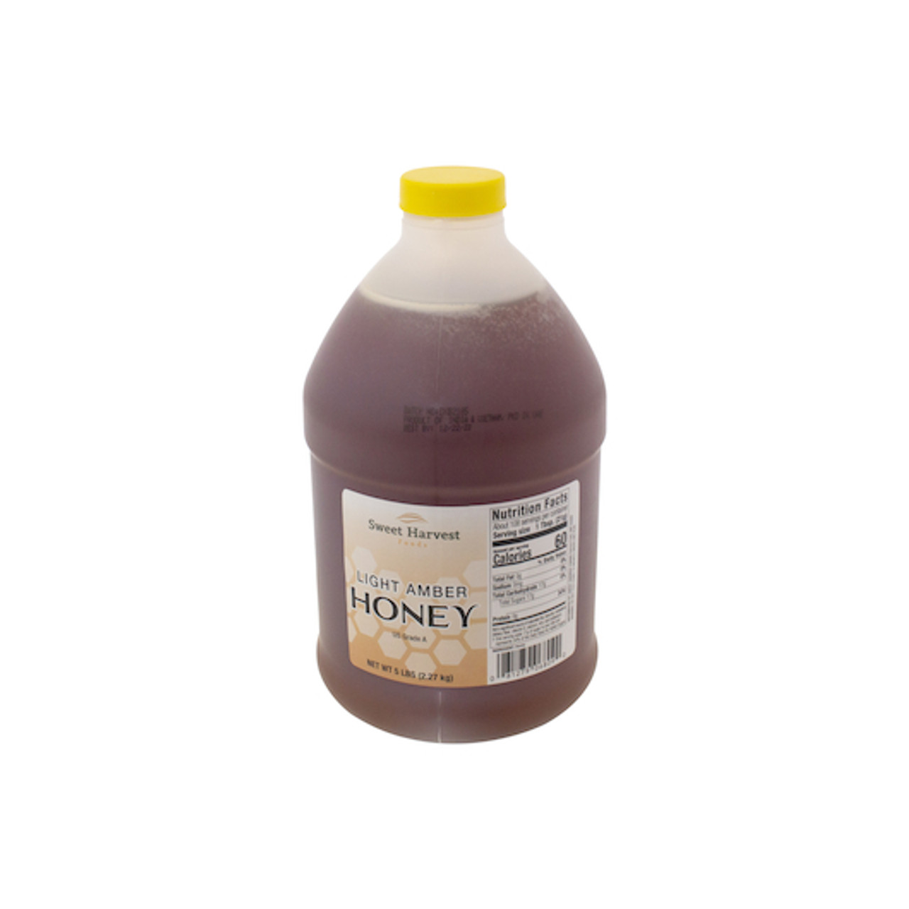Sweet Harvest Foods Light Amber Honey Bulk, 5 Pound, 6 Per Case