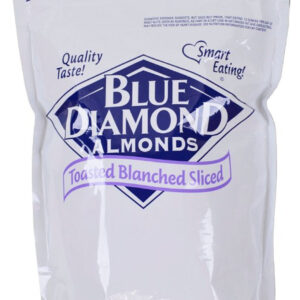 Sugar Foods Toasted Blanched Sliced Almonds, 2 Pound, 8 Per Case