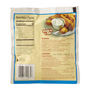 Chef s Finest Dry Ranch Mix Dressing Mix, 3.2 Ounce, 18 Per Case