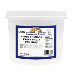Lawrence Foods Apple Orchard Fresh Fruit Filling, 7 Pounds, 4 Per Case