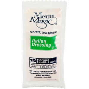 Menu Magic Fat Free Italian Portion Pack Dressing Single Serve, 200 Count, 1 Per Case