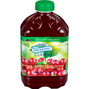 Thick & Easy Clear Thickened Cranberry Juice Cocktail, Nectar Consistency, 46 Ounce, 6 Per Case