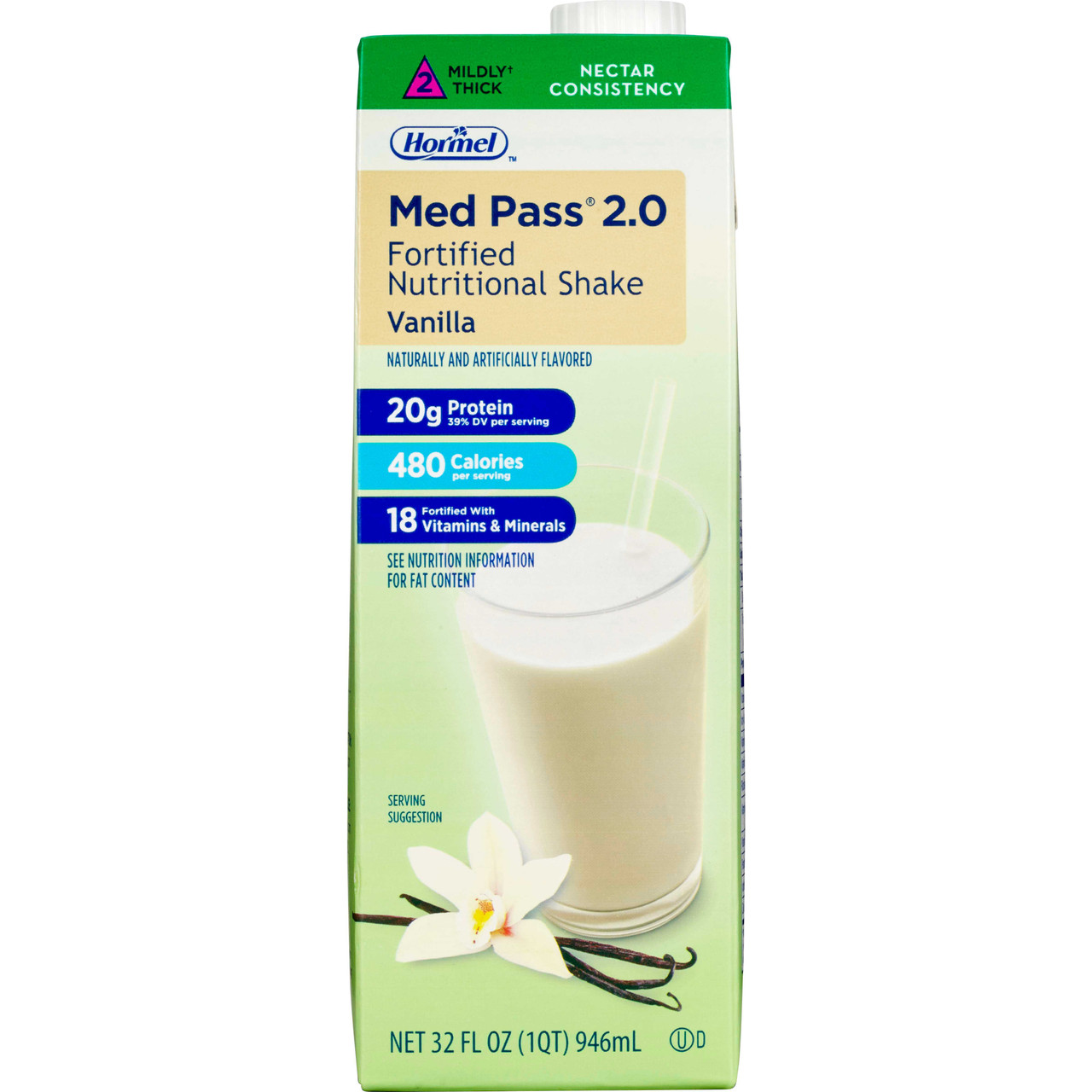 Med Pass 2.0 Vanilla, 32 Ounces, 12 Per Case