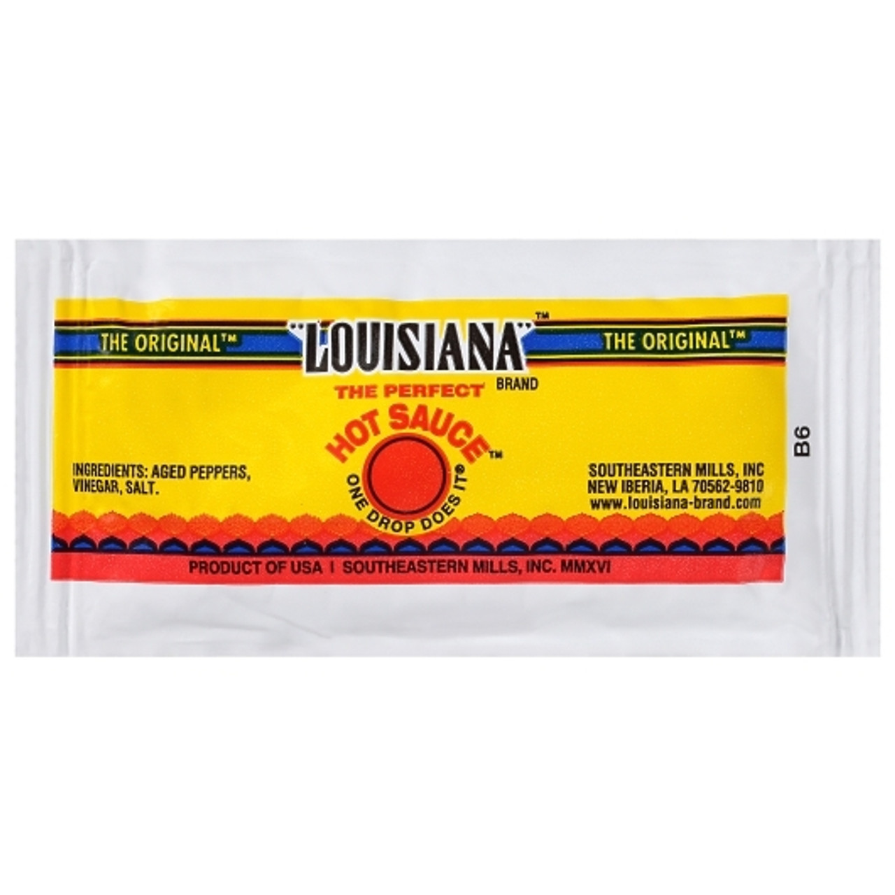 Louisiana Hot Sauce Hot Sauce Single Serve, 7 Gram, 600 Per Case
