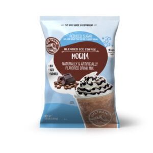 Big Train Reduced Sugar Mocha Blended Iced Coffee Mix, 3.5 Pound, 5 Per Case