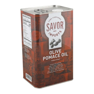 Savor Imports Olive Pomace Oil Tin, 1 Gallon, 6 Per Case