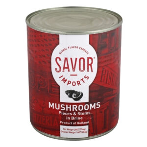 Savor Imports Mushroom Pieces & Stems, 16 Ounces, 24 Per Case