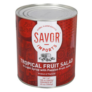 Savor Imports Tropical Fruit Salad in Light Syrup, 109 Ounce, 6 Per Case