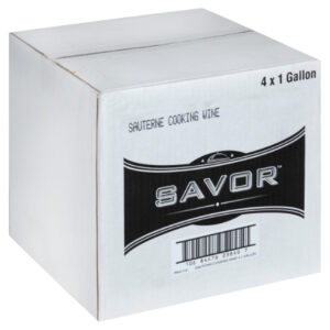 Savor Imports Sauterne Cooking Wine Bulk, 1 Gallon, 4 Per Case