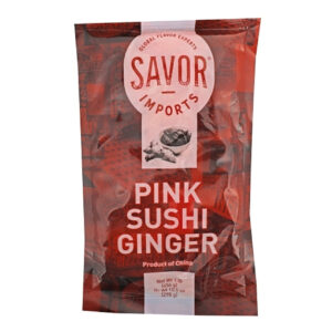 Savor Imports Pink Sushi Ginger, 1 Pound, 12 Per Case