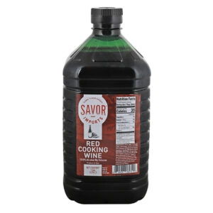 Savor Imports Dry Red Genuine Italian Cooking Wine, 1 Gallon, 4 Per Case