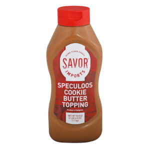 Savor Imports Speculoos Cookie Butter Squeeze Bottle, 1.1 Kilogram, 6 Per Case