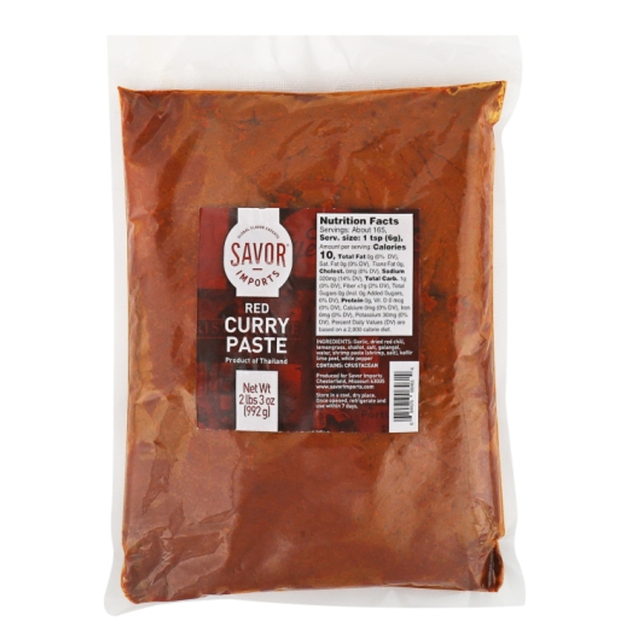 Savor Imports Red Curry Paste, 35 Ounce, 12 Per Case