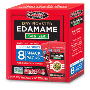 Seapoint Farms Edamame Dry Roasted Sea Salt, 8 Count, 12 Per Case