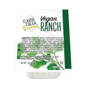 Flavor Fresh Vegan Ranch Cup Dressing Single Serve, 1 Ounce, 100 Per Case