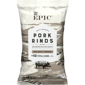 Epic Sea Salt Pepper Pork Rind, 2.5 Ounces, 12 Per Case