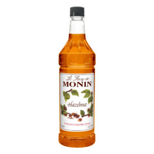 Monin Hazelnut Flavor Syrup, 1 Liter, 4 Per Case