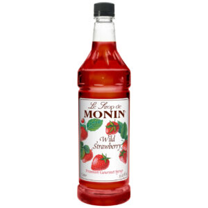 Monin Wild Strawberry Syrup, 1 Liter, 4 Per Case