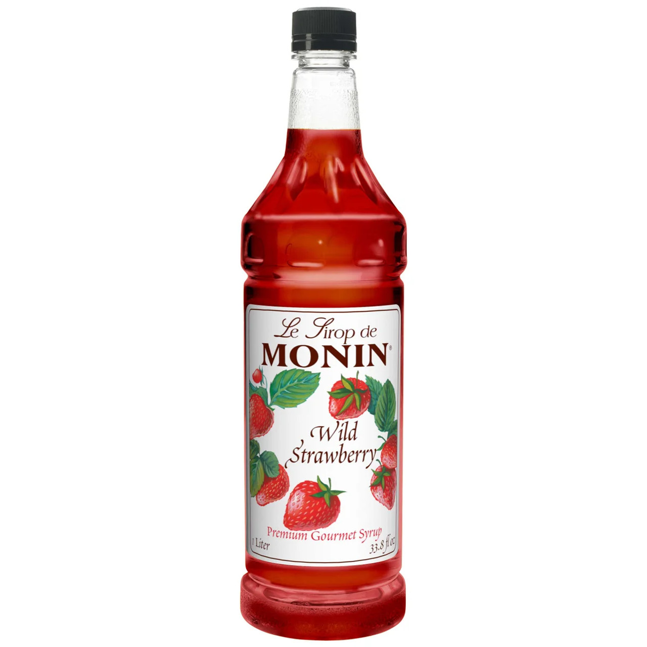 Monin Wild Strawberry Syrup, 1 Liter, 4 Per Case