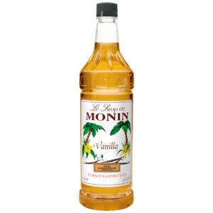 Monin Premium Vanilla Syrup, 1 Liter - 4 Per Case