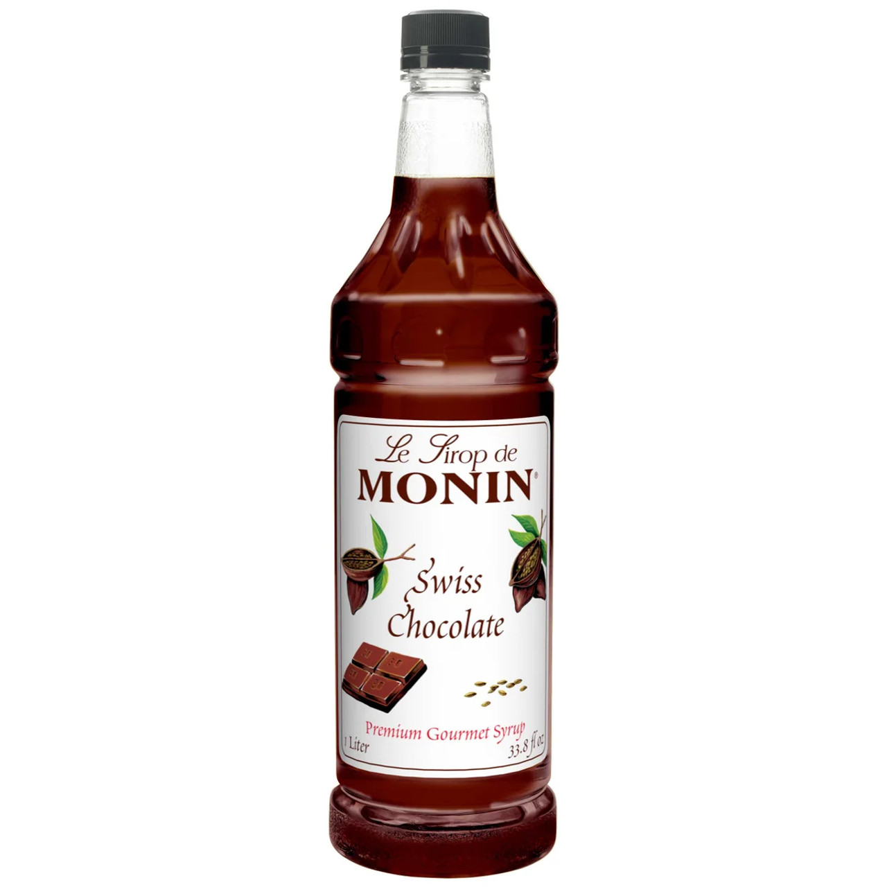 Monin Swiss Chocolate Syrup, 1 Liter, 4 Per Case