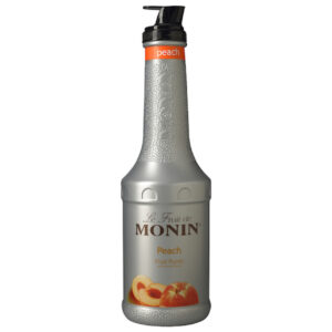 Monin Peach Puree Syrup, 1 Liter (Pack of 4)