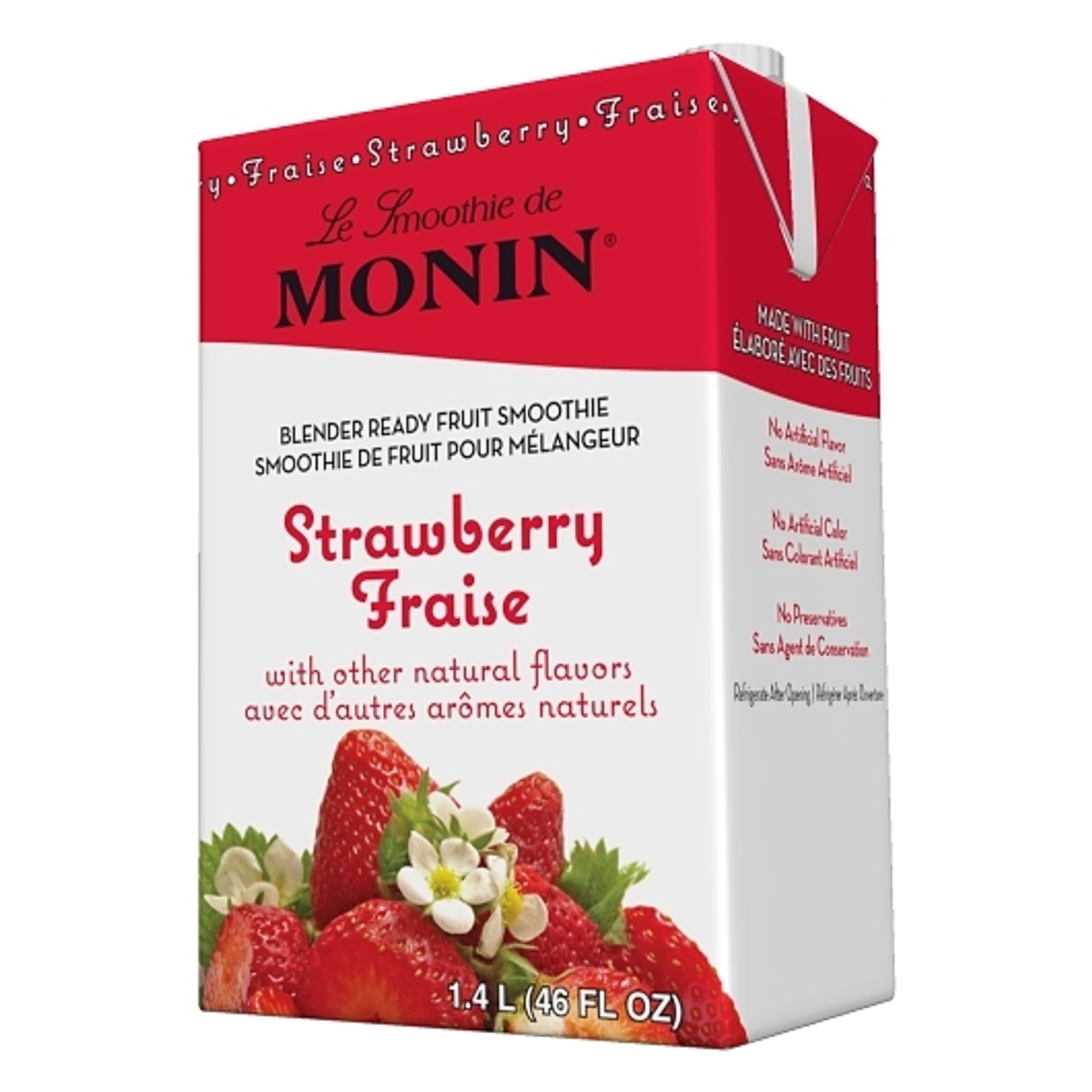 Monin Strawberry Smoothie, 46 Fluid Ounces, 6 Per Case