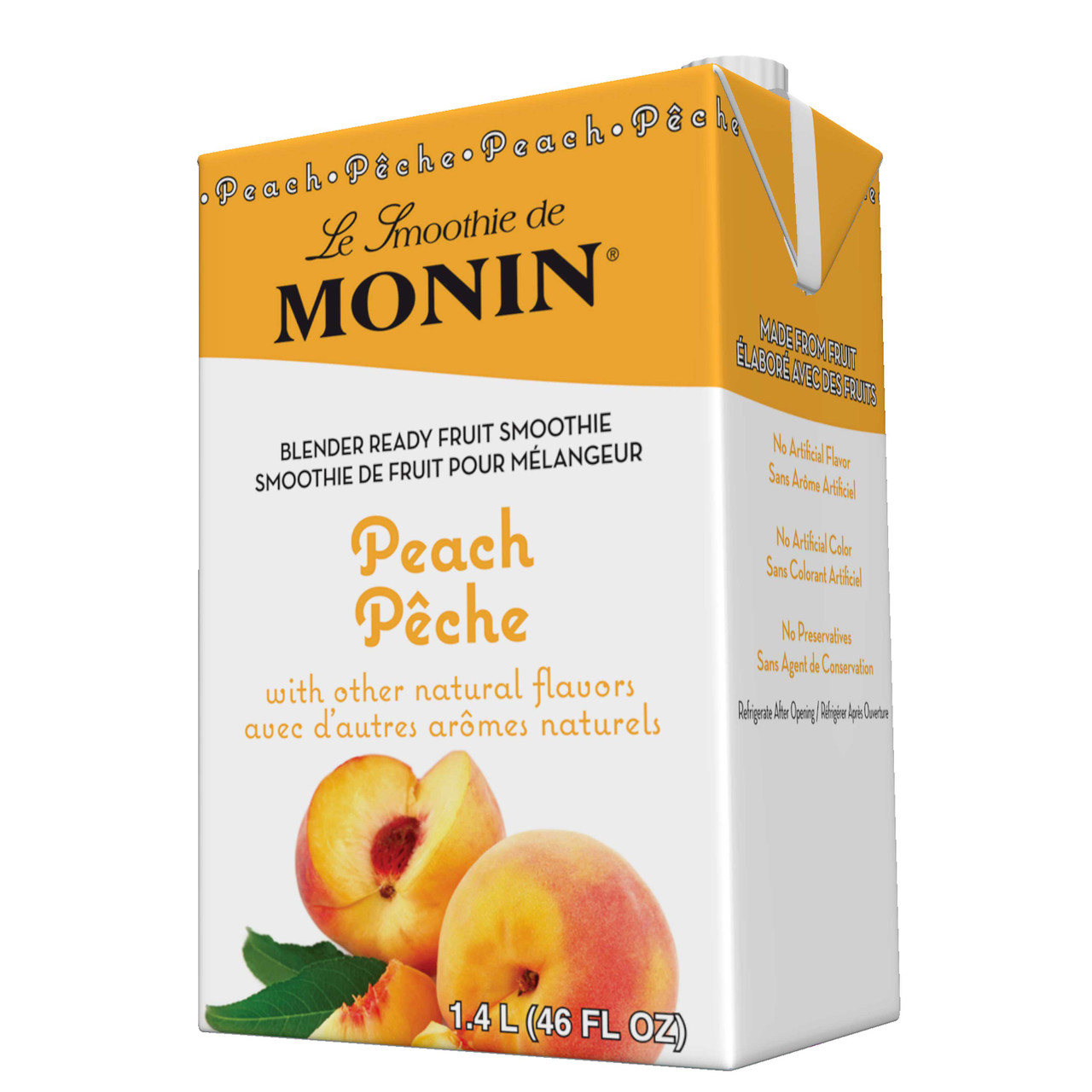Monin Peach Smoothie, 46 Fluid Ounces, 6 Per Case