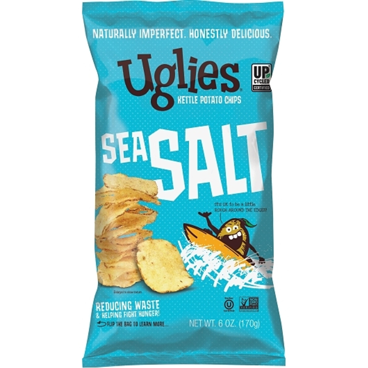 Uglies Sea Salt Kettle Chips, 6 Ounce, 12 Per Case