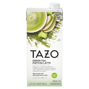 Tazo Green Tea Matcha Latte Concentrate, 32 Fluid Ounce, 6 Per Case