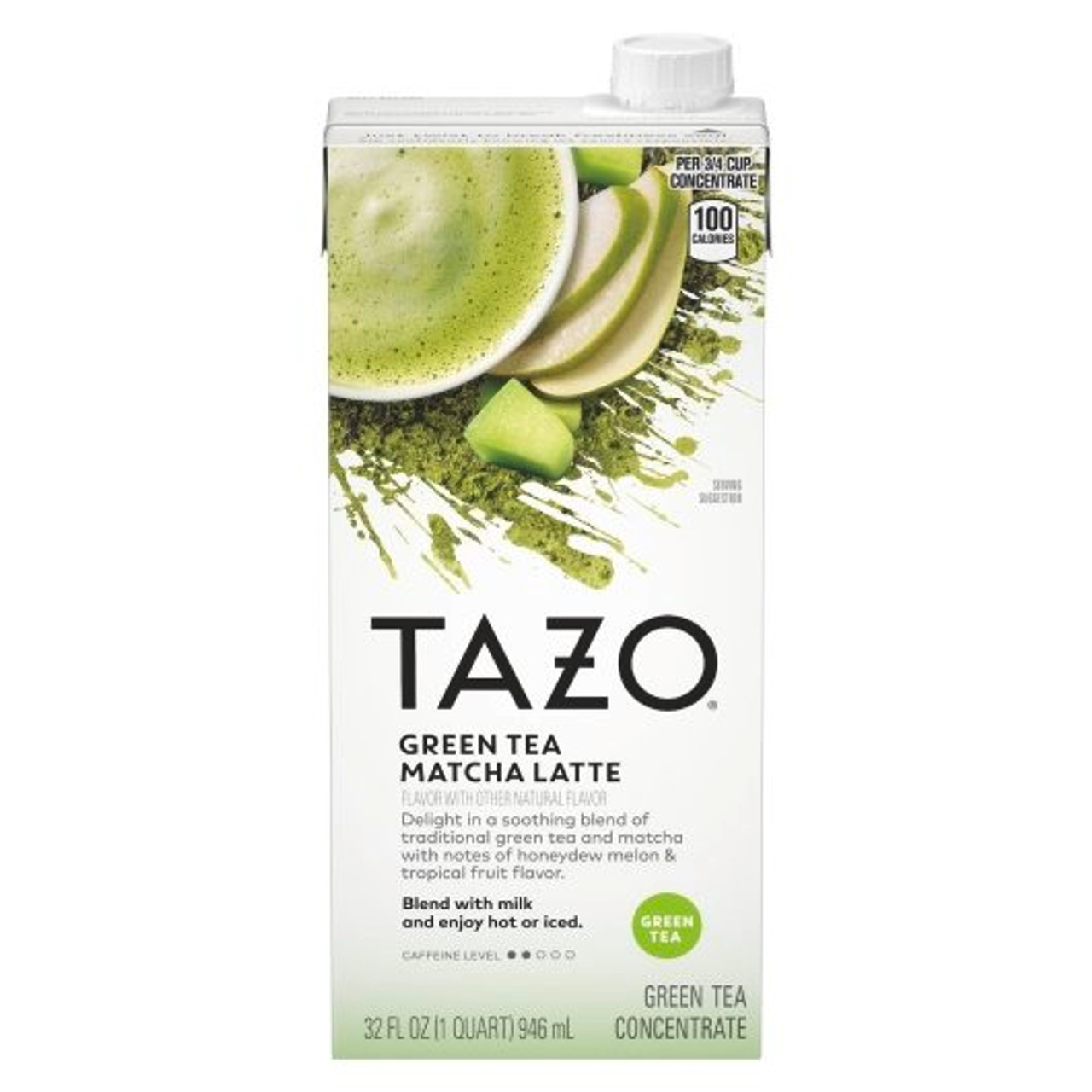 Tazo Green Tea Matcha Latte Concentrate, 32 Fluid Ounce, 6 Per Case