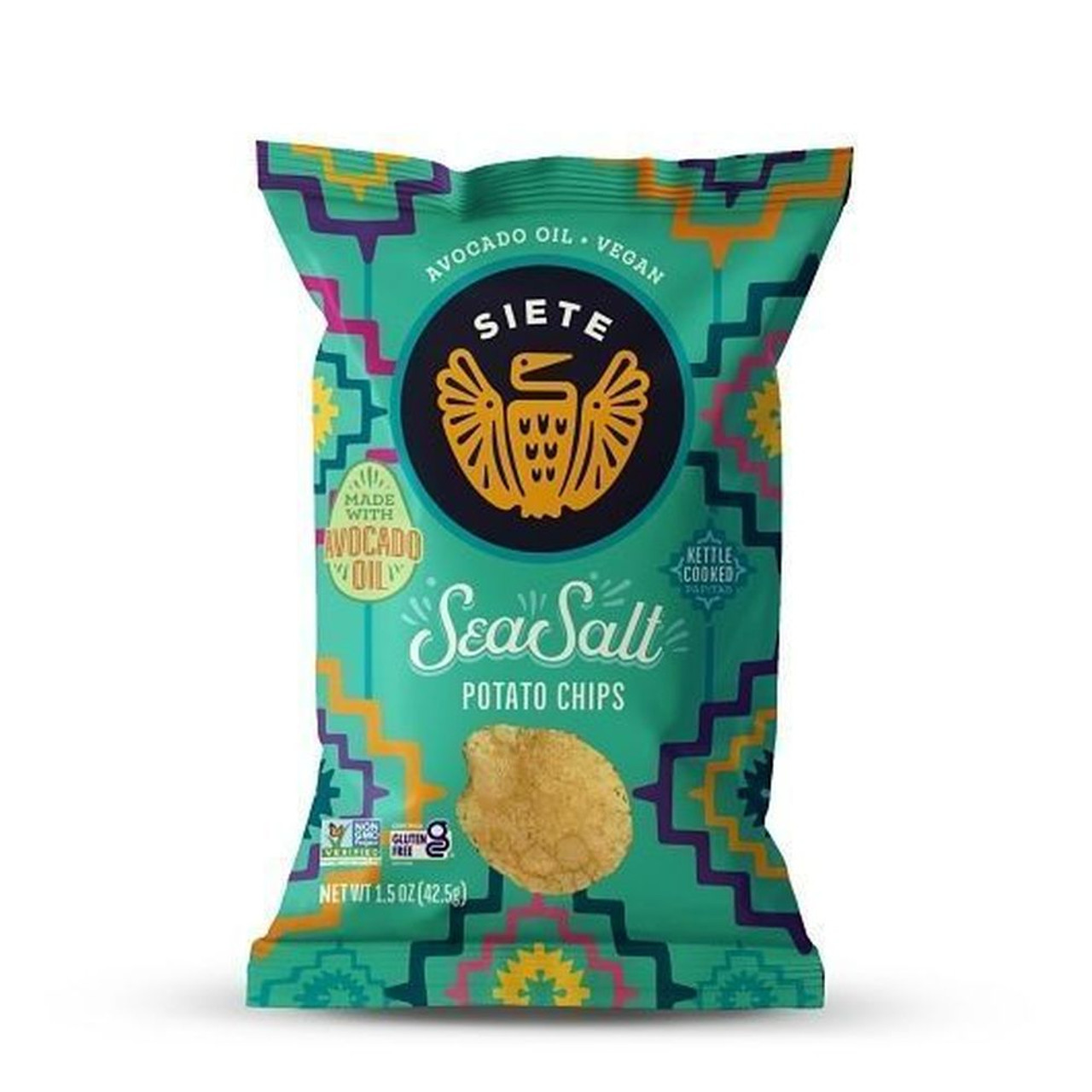 Siete Sea Salt Kettle Cooked Potato Chips, 1.5 Ounce, 24 Per Case