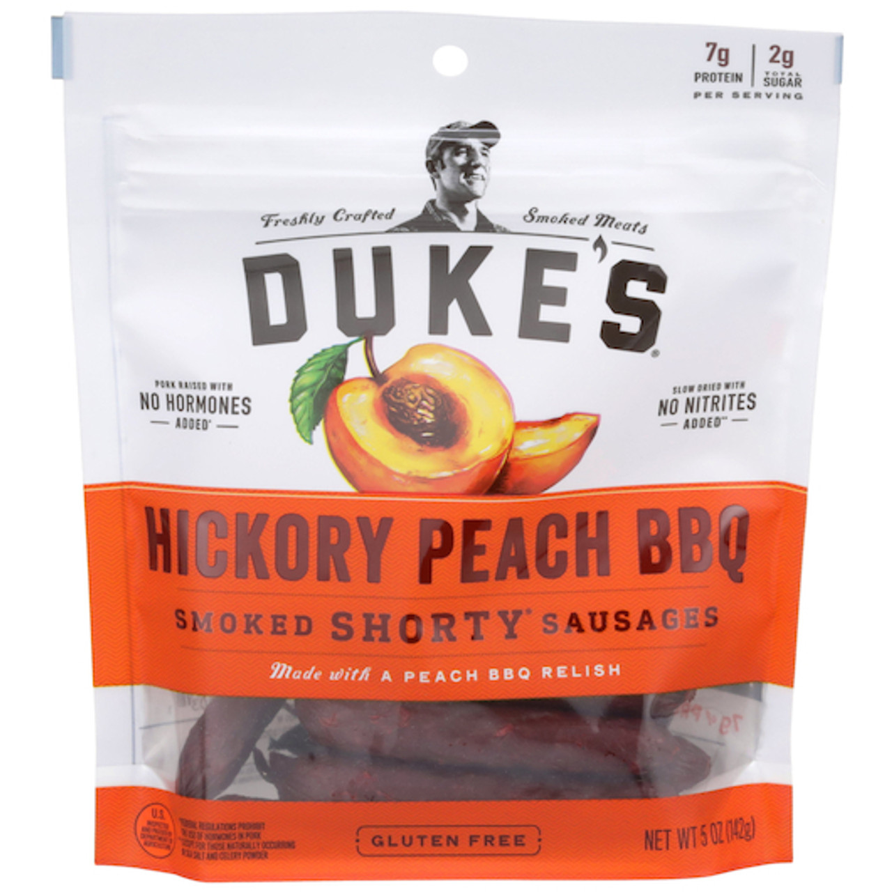 Duke s Hickory Peach Bbq Smoked Shorty Sausages, 5 Ounces, 8 Per Case