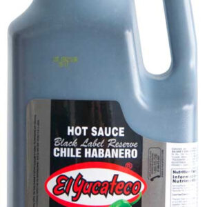 El Yucateco Black Label Habanero Hot Sauce, 67.63 Fluid Ounce, 2 per case