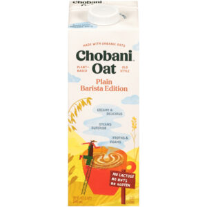 Chobani Oat Plain Barista Edition, 32 Ounces, 6 Per Case