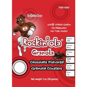 Rockin ola Chocolate Granola Snack, 56 Gram, 125 Per Case